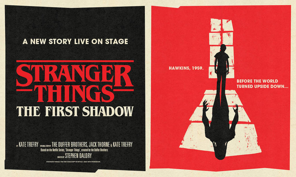 stranger things the first shadow theatre show poster