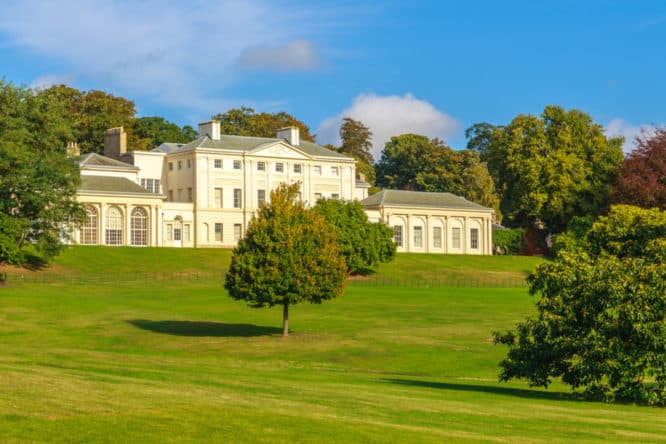 The majestic Kenwood House in Hampstead Heath, one of the filming locations for Notting Hill